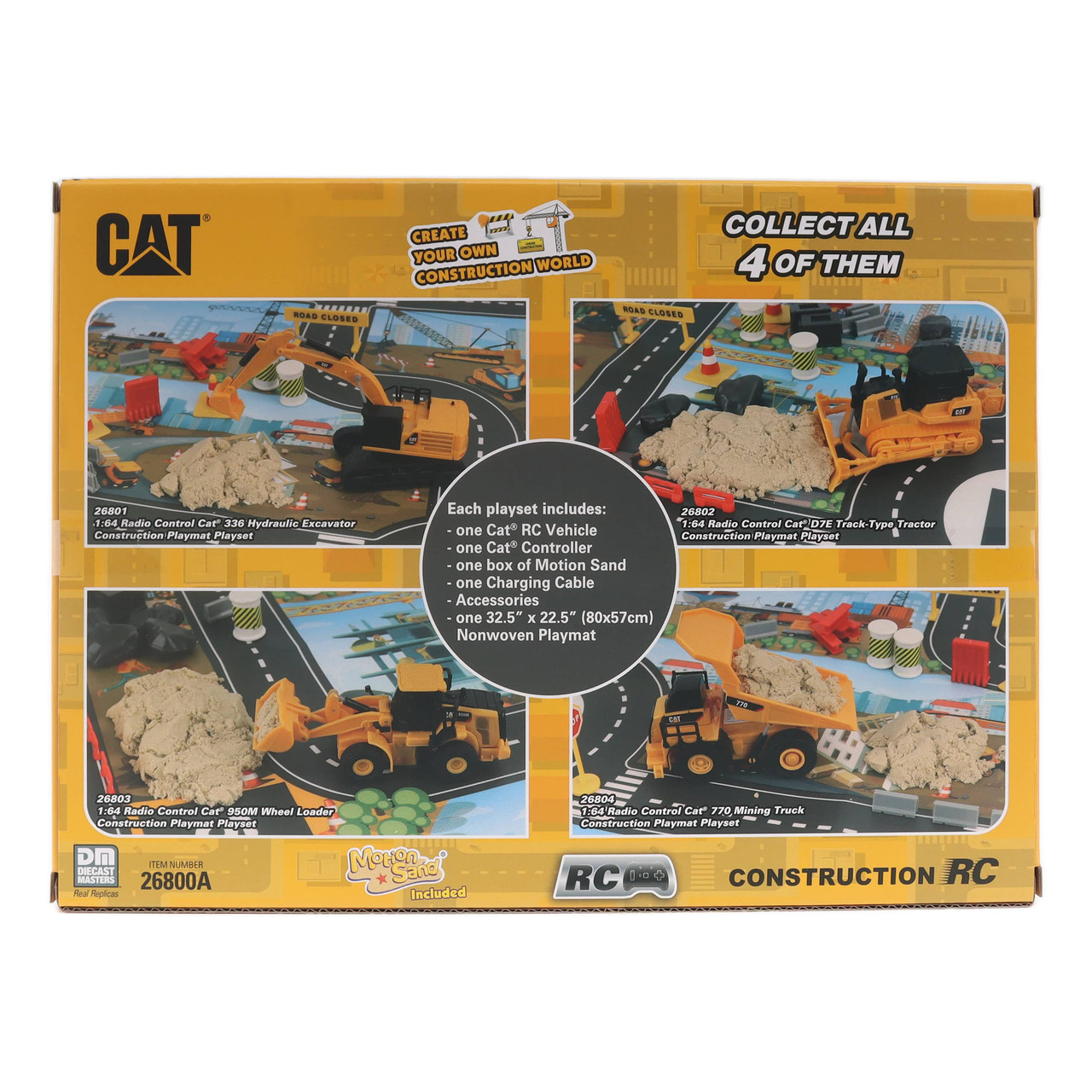1/64 Diecast Masters RC CAT 950M Wheel Loader Construction Playmat Playset
