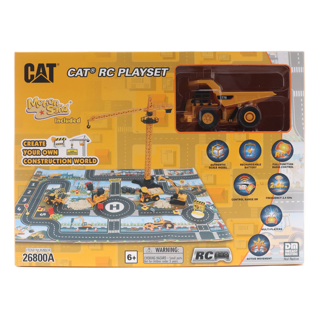 1/64 Diecast Masters RC CAT 770 Mining Truck Construction Playmat Playset