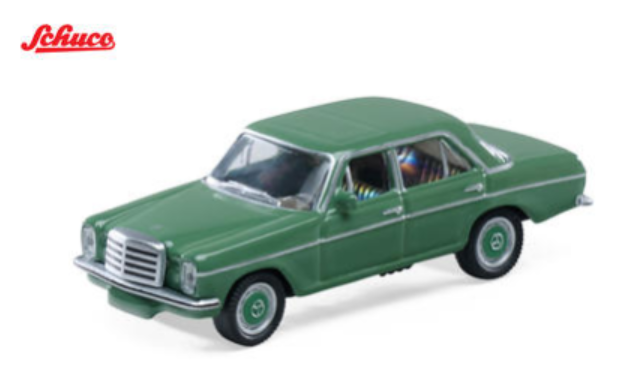 1/87 Schuco 1968 Mercedes-Benz /8 Limousine (Green) Diecast Car Model