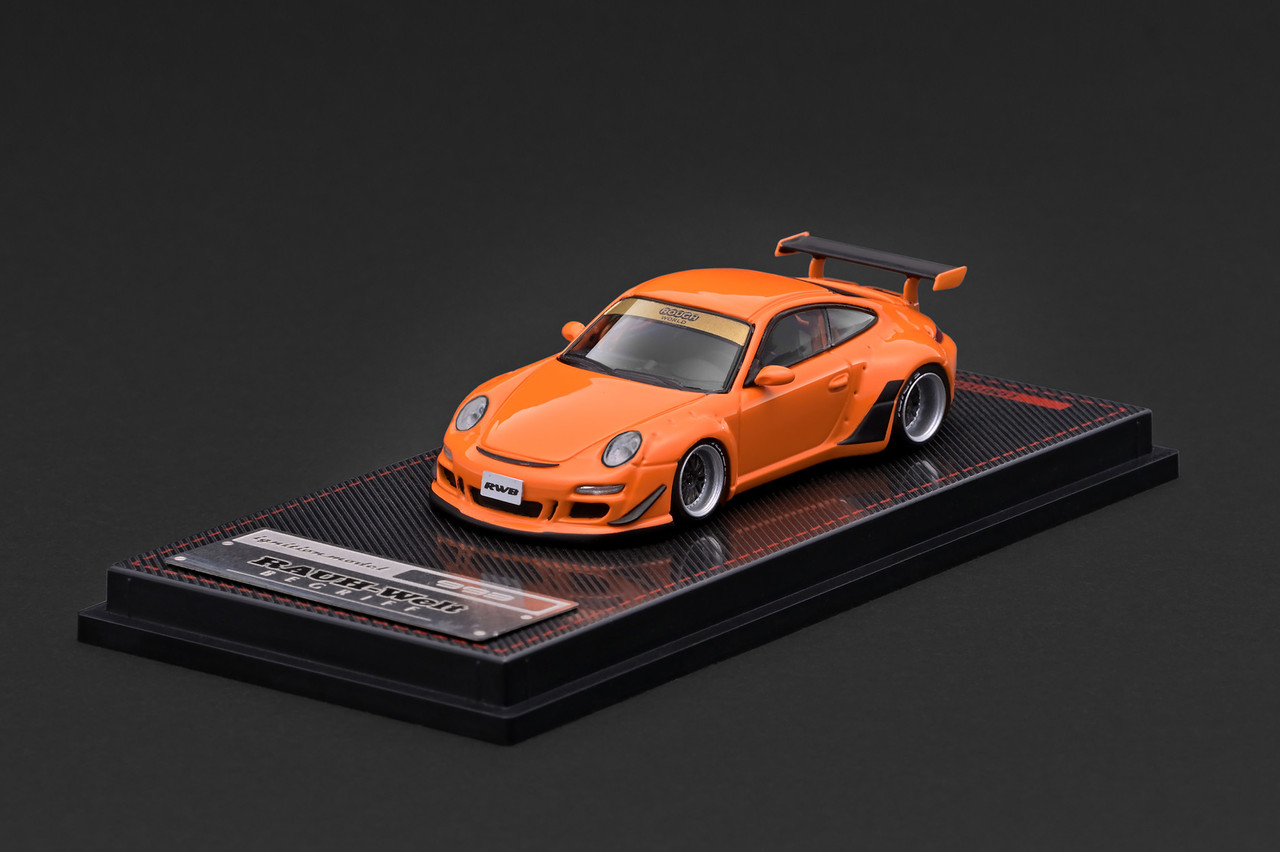 1/64 IG Ignition Model Porsche 911 RWB 997 GT3 (Orange) Car Model