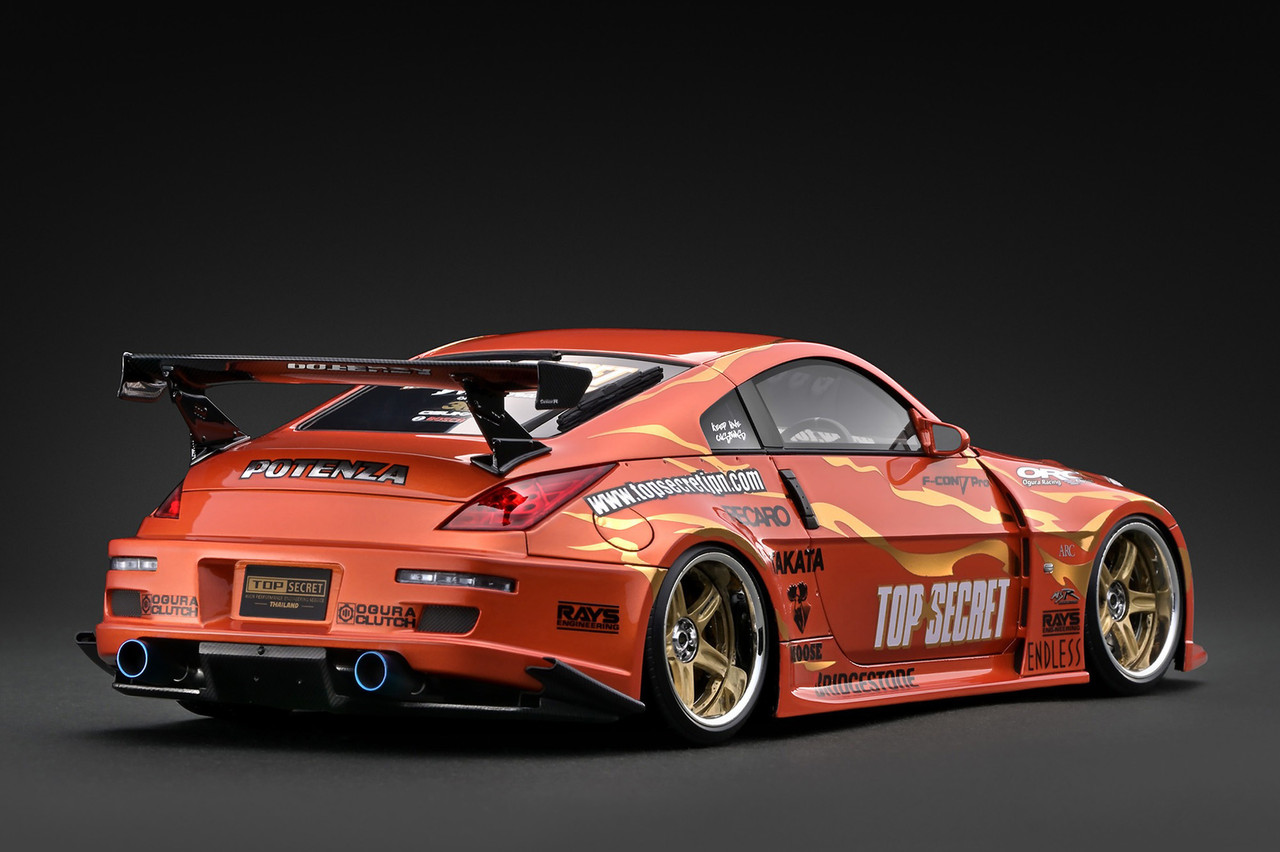 1/18 IG Ignition Model Nissan Top Secret Fairlady Z (Z33) (Orange Metallic) Car Model