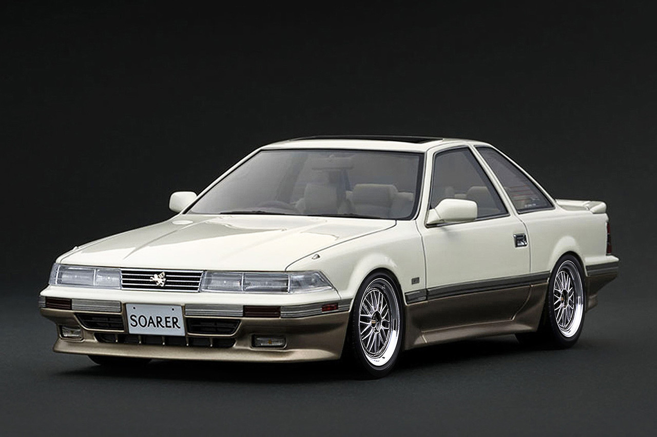 1/18 IG Ignition Model Toyota SOARER (Z20) 3.0GT-LIMITED (Pearl White & Gold) Car Model