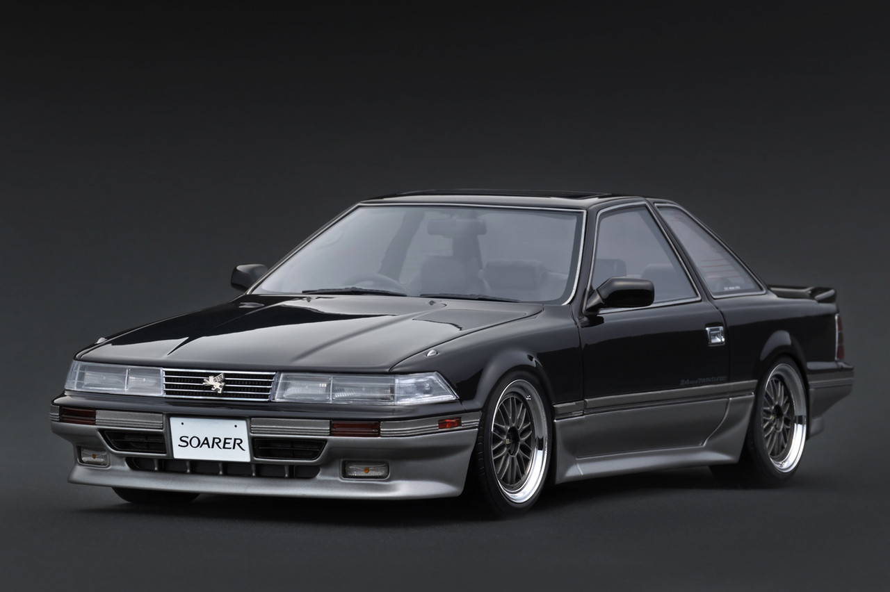 1/18 IG Ignition Model Toyota SOARER (Z20) 2.0GT-TWIN TURBO L (Black & Silver) Car Model