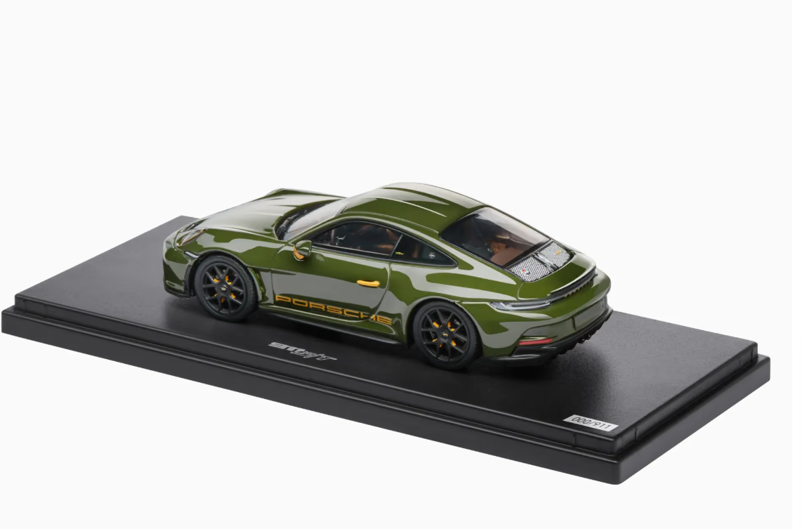 1/43 Dealer Edition 2024 Porsche 911 (992) S/T (Olive Green) Car Model