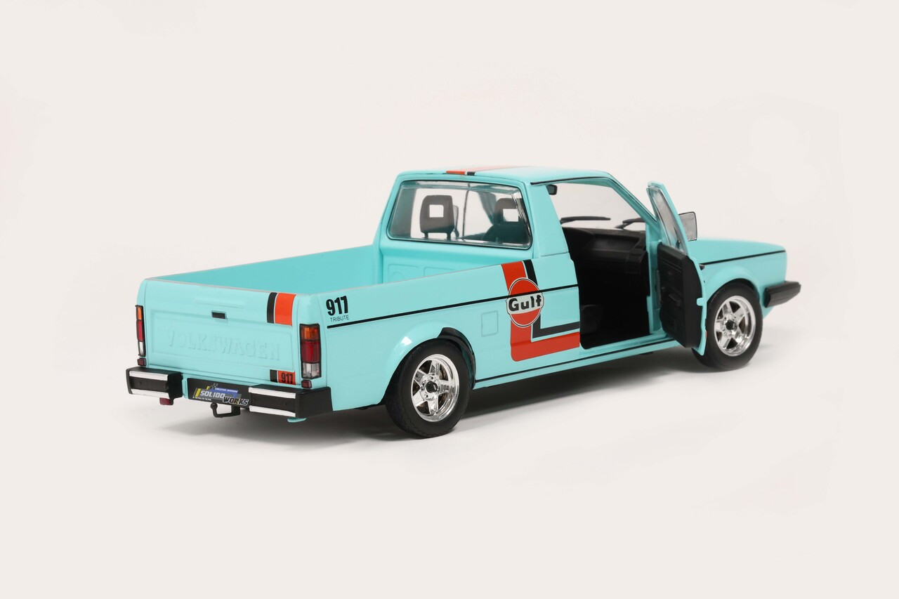 1/18 Solido 1982 Volkswagen Caddy MK.1 Gulf Oil Service Blue Diecast Car Model