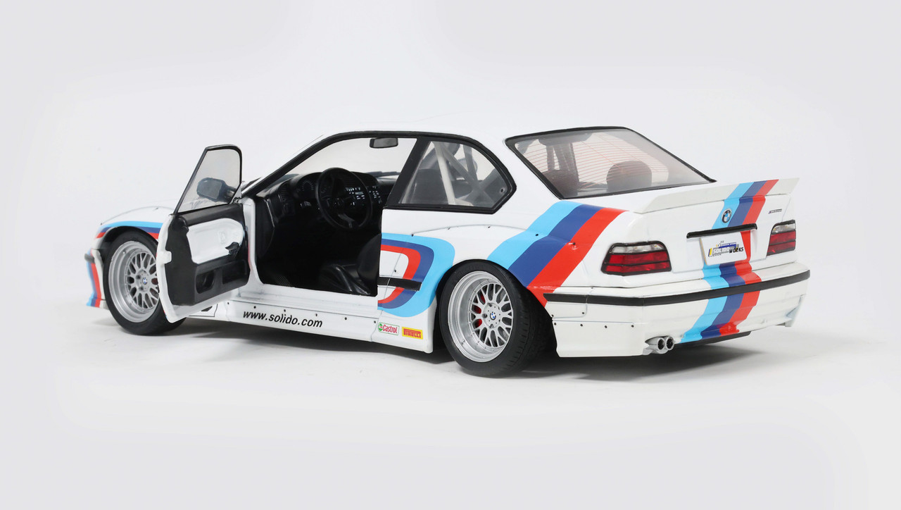 1/18 Solido 1990 BMW M3 E30 Coupe Pandem M Livery Diecast Car Model