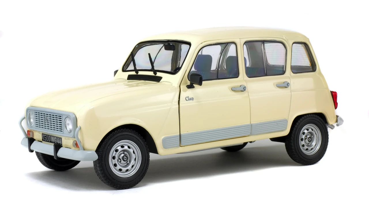 1/18 Solido 1978 Renault 4L Clan (Beige White) Diecast Car Model