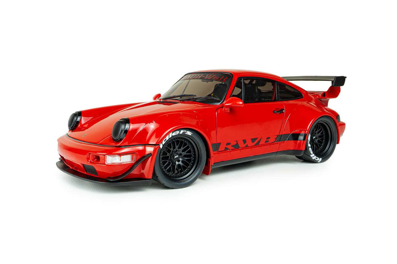 1/18 Solido 2015 Porsche 911 964 RWB Sema Show (Red) Diecast Car Model