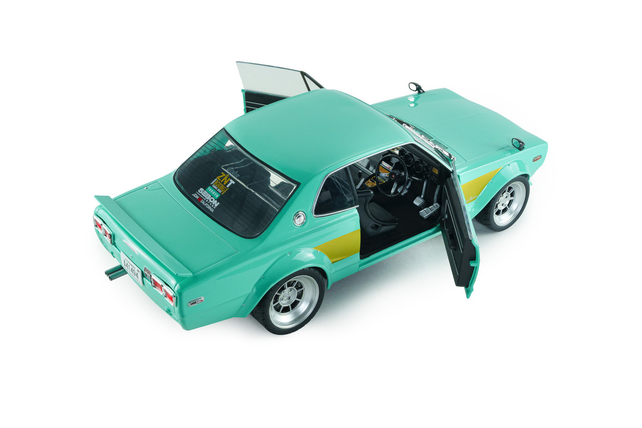 1/18 Solido 1970 Nissan Skyline 2000 GT-R (KPGC10) Hakosuka Solido Works (Mint Green) Diecast Car Model