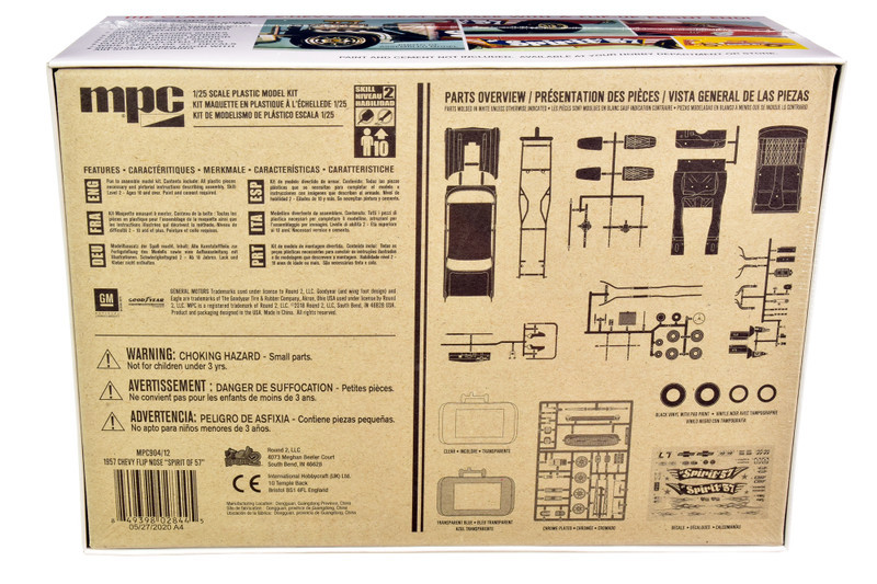 Skill 2 Model Kit 1957 Chevrolet Gasser Flip Nose 