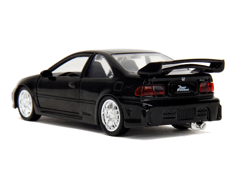 Heist Honda Civic EJ1 Black "The Fast and the Furious" (2001) Movie "Fast & Furious" Series 1/32 Diecast Model Car by Jada