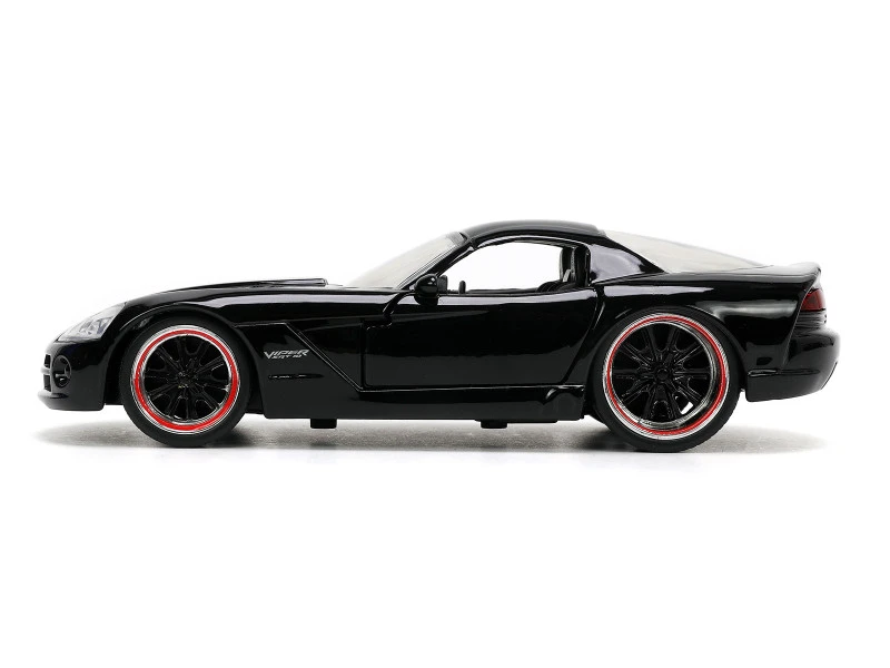 Letty's Dodge Viper SRT 10 Black "Furious 7" (2015) Movie "Fast & Furious" Series 1/32 Diecast Model Car by Jada