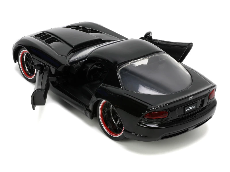 Letty's Dodge Viper SRT 10 Black "Furious 7" (2015) Movie "Fast & Furious" Series 1/32 Diecast Model Car by Jada