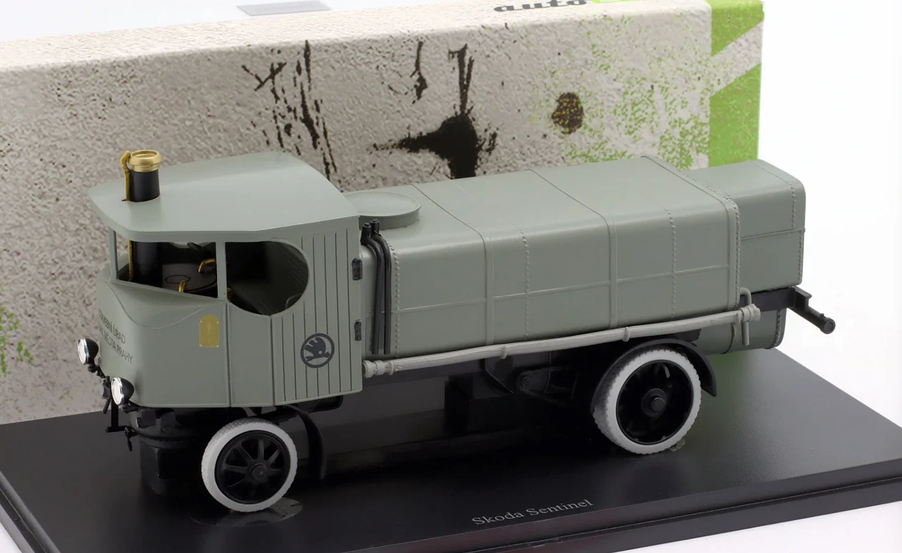 1/43 AutoCult 192Skoda Sentinel Tank Truck (Grey) Car Model