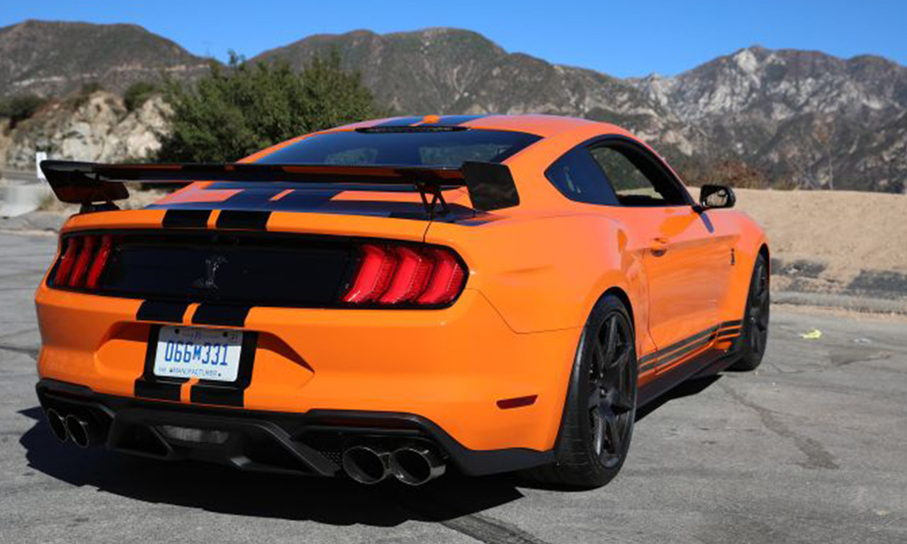 未展示品 GT SPIRIT 1/18 2020 Ford Mustang 1/18 GT Spirit 2020 Ford Mustang Shelby GT500 (Orange) Resin