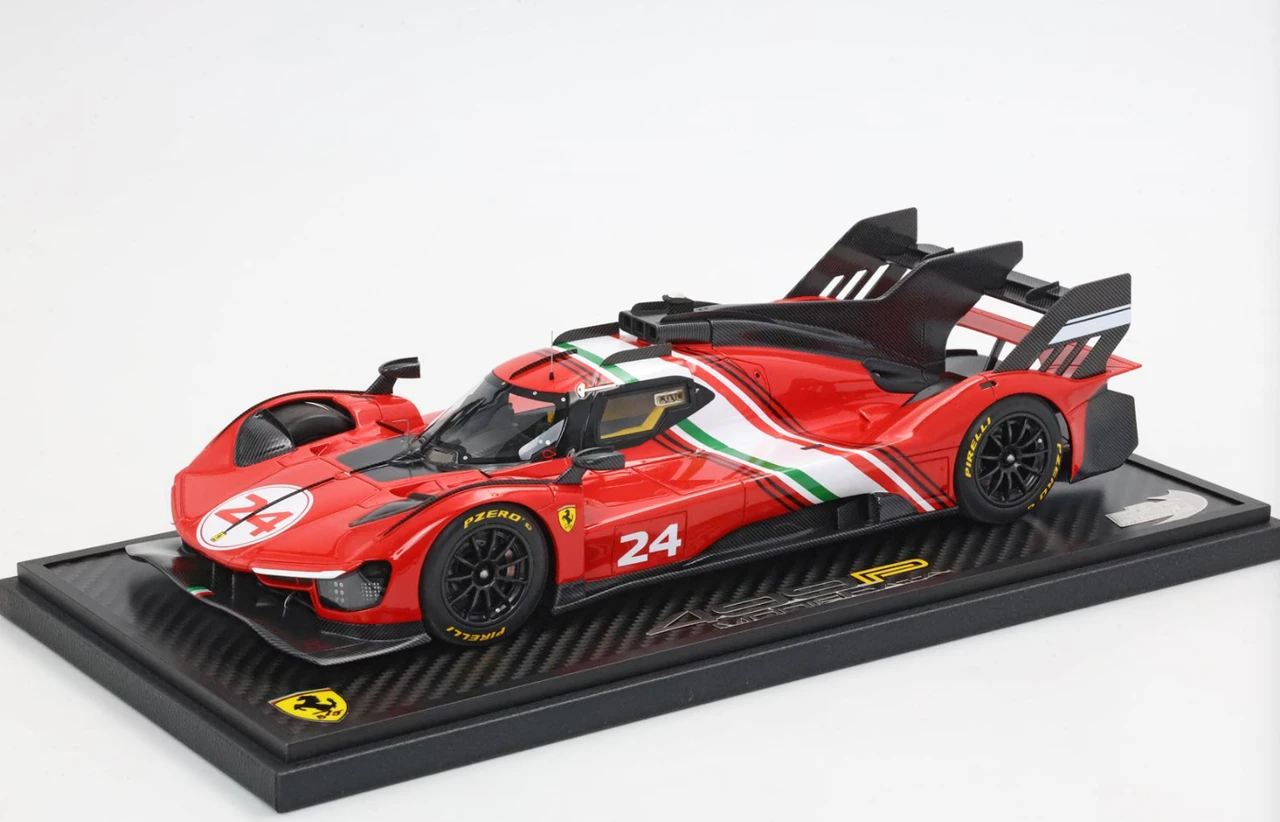 1/18 BBR Ferrari 499P Modified (Red Race #24) Car Model Limited 40 Pcs