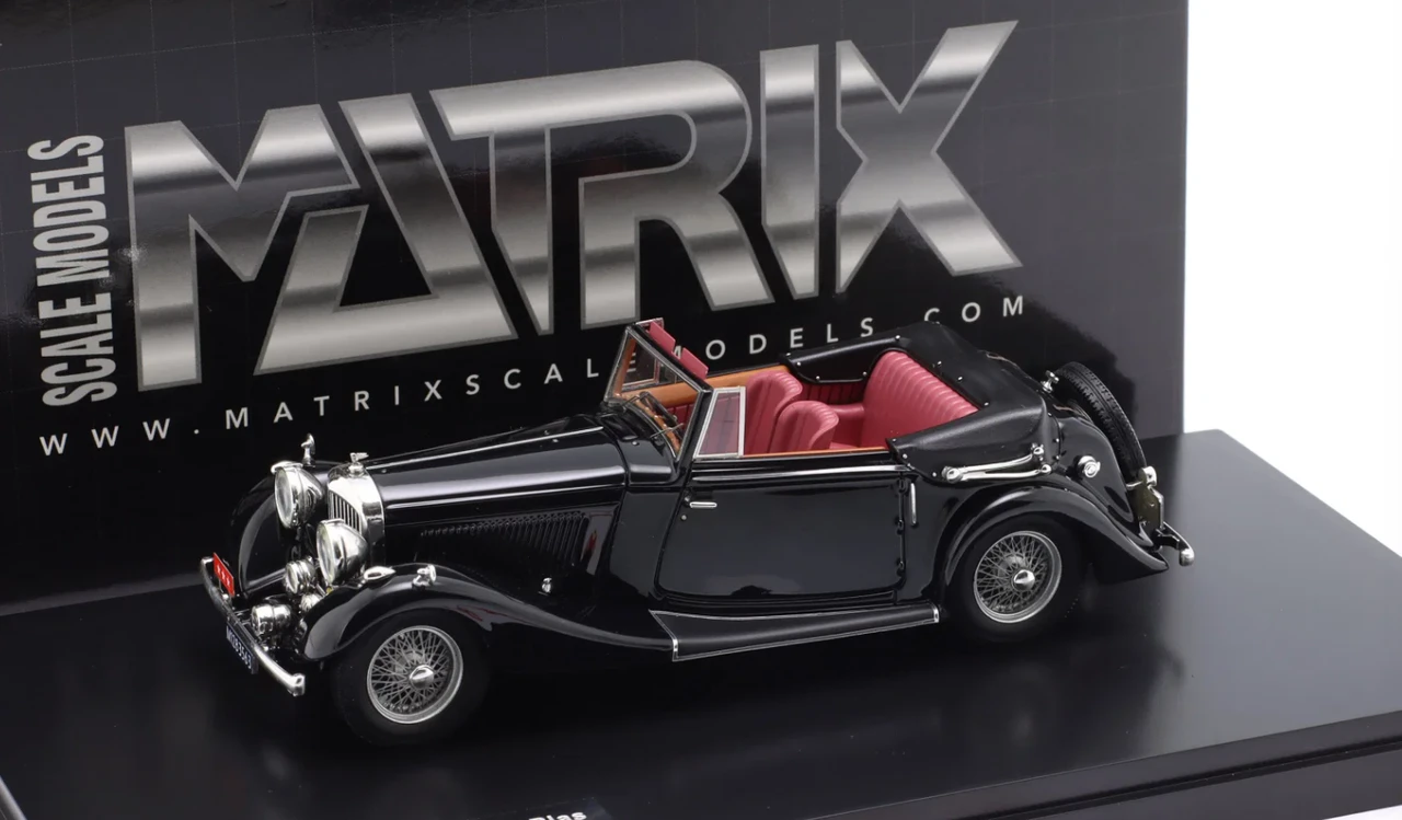 1/43 Matrix 1939 Bentley 4 1/4 Litre Vanden Plas Tourer Prince Bernhard (Black) Car Model