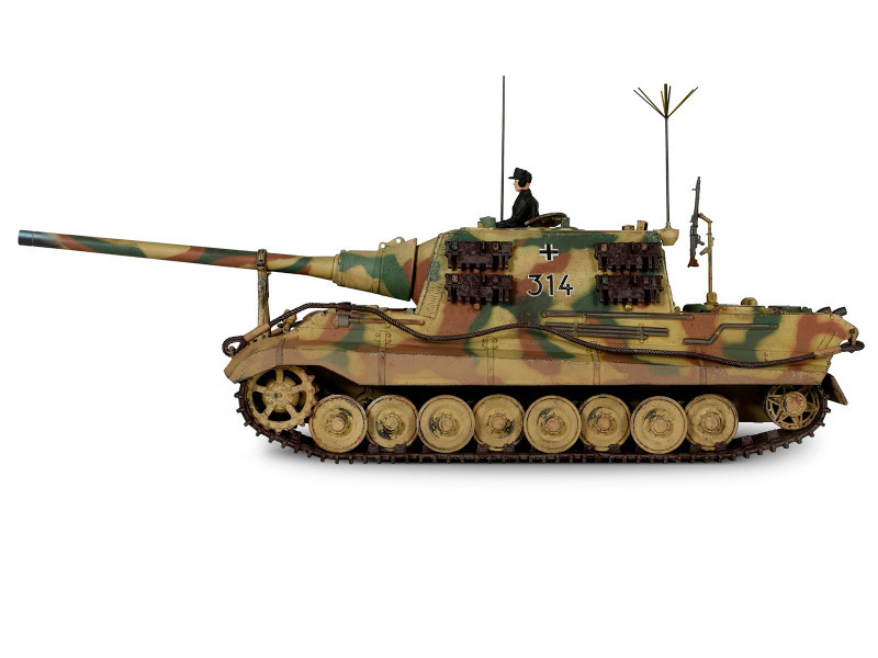 German Sd.Kfz.186 Panzerjager Tiger Ausf. B Tank "JagdTiger (Porsche suspension) 3.Kompanie / schwere Panzerjager Abteilung 653 No.314" (1945) German Army "Armored Fighting Vehicle" Series 1/32 Diecast Model by Forces of Valor