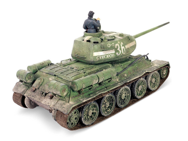 Soviet T-34-85 Medium Tank "55th Guards Tank Bde. 7th Guards Tank Corps Berlin" (1945) Soviet Army "Armored Fighting Vehicle" Series 1/32 Diecast Model by Forces of Valor