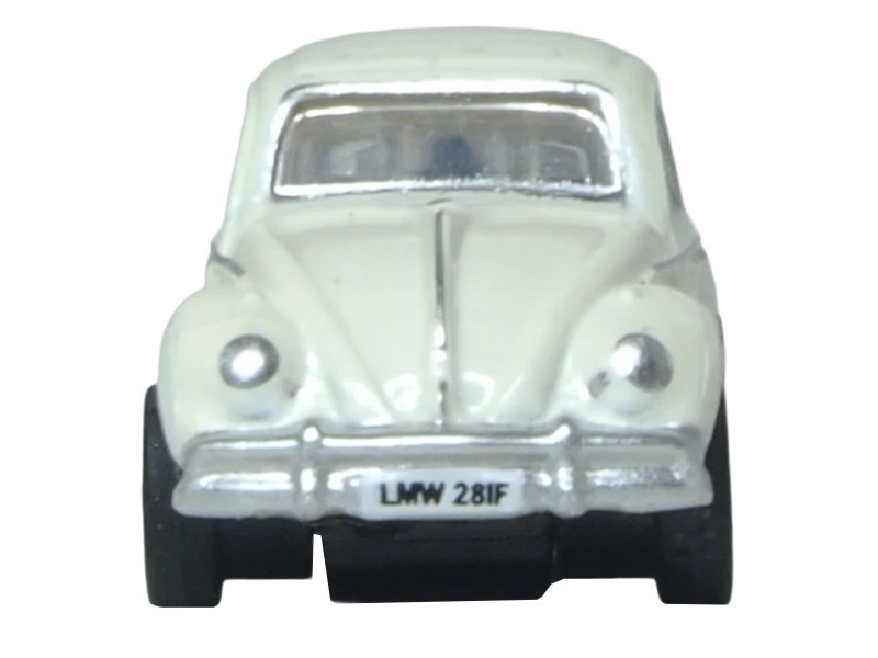 Volkswagen Beetle White 1/148 (N) Scale Diecast Model Car by Oxford Diecast