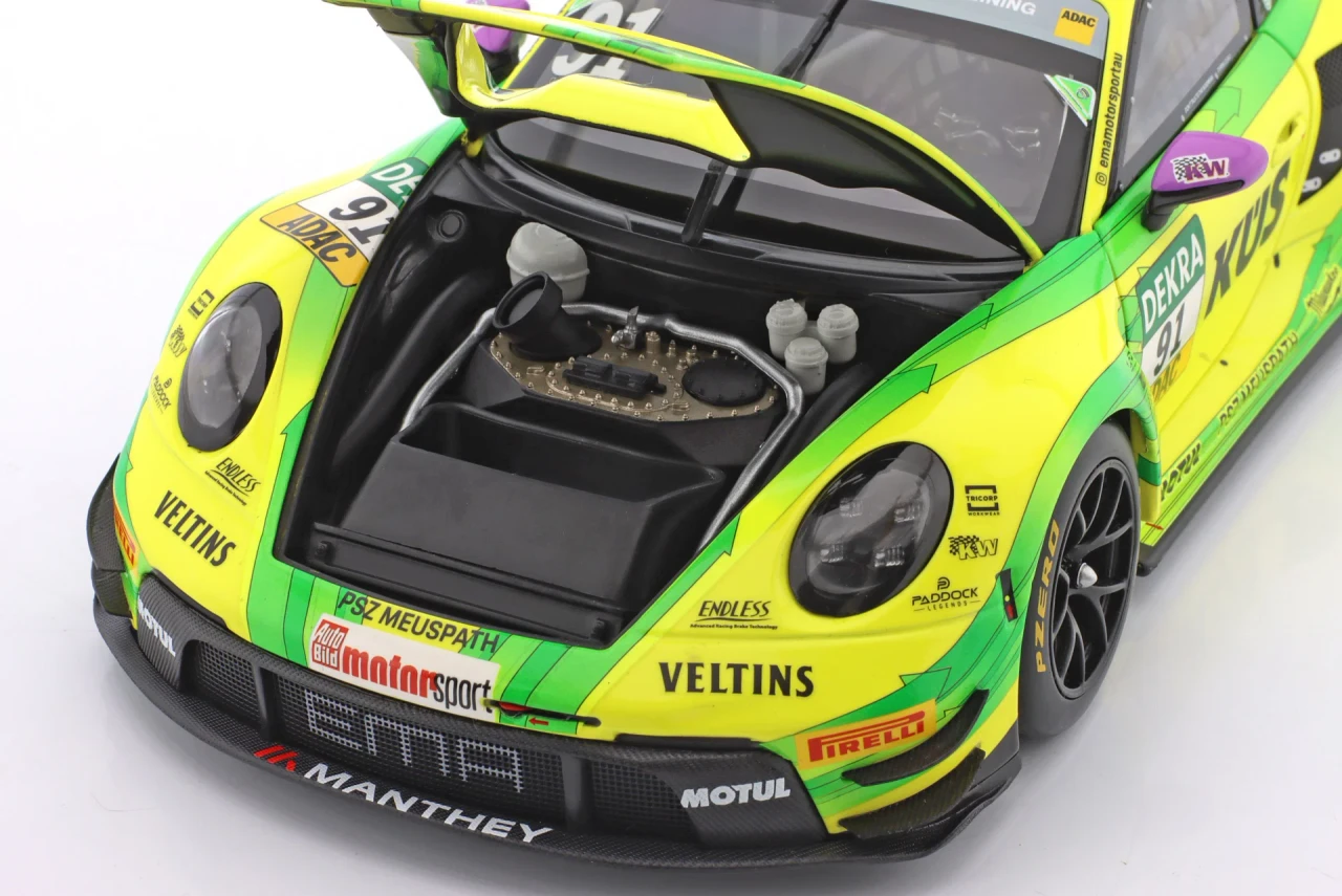 1/18 Minichamps 2025 Porsche 911 GT3 R #91 "Grello" DTM Manthey EMA Thomas Preining Diecast Car Model