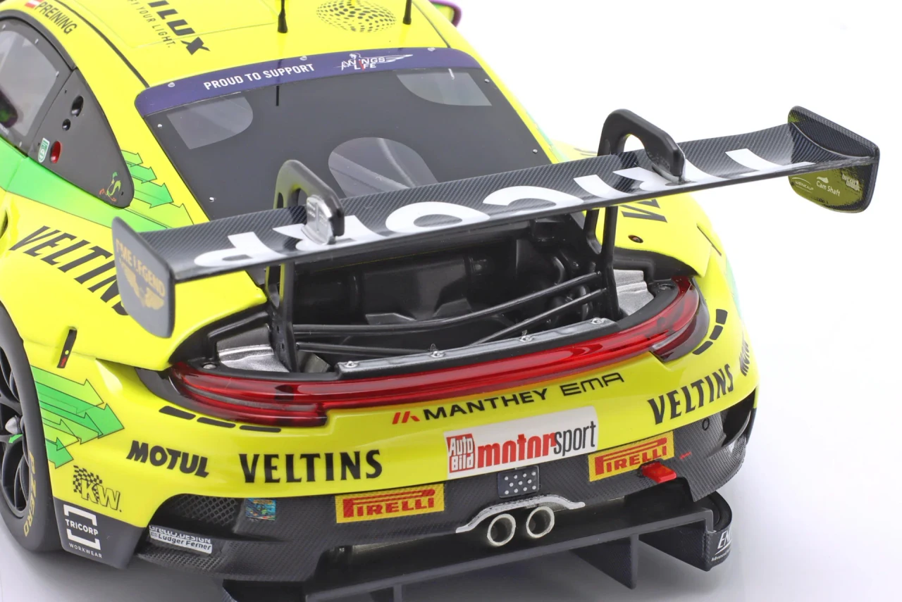 1/18 Minichamps 2025 Porsche 911 GT3 R #91 "Grello" DTM Manthey EMA Thomas Preining Diecast Car Model