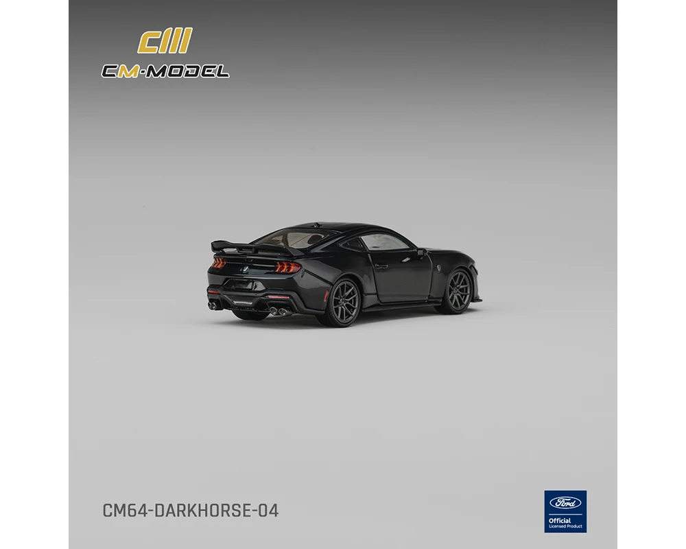 1/64 CM Model Ford Mustang Darkhorse (Shadow Black) Diecast Car Model