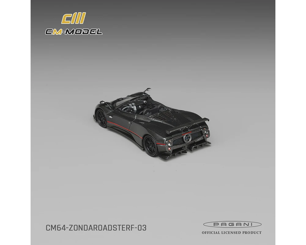 1/64 CM Model Pagani Zonda F Roadster (Montecarlo Grey) Diecast Car Model