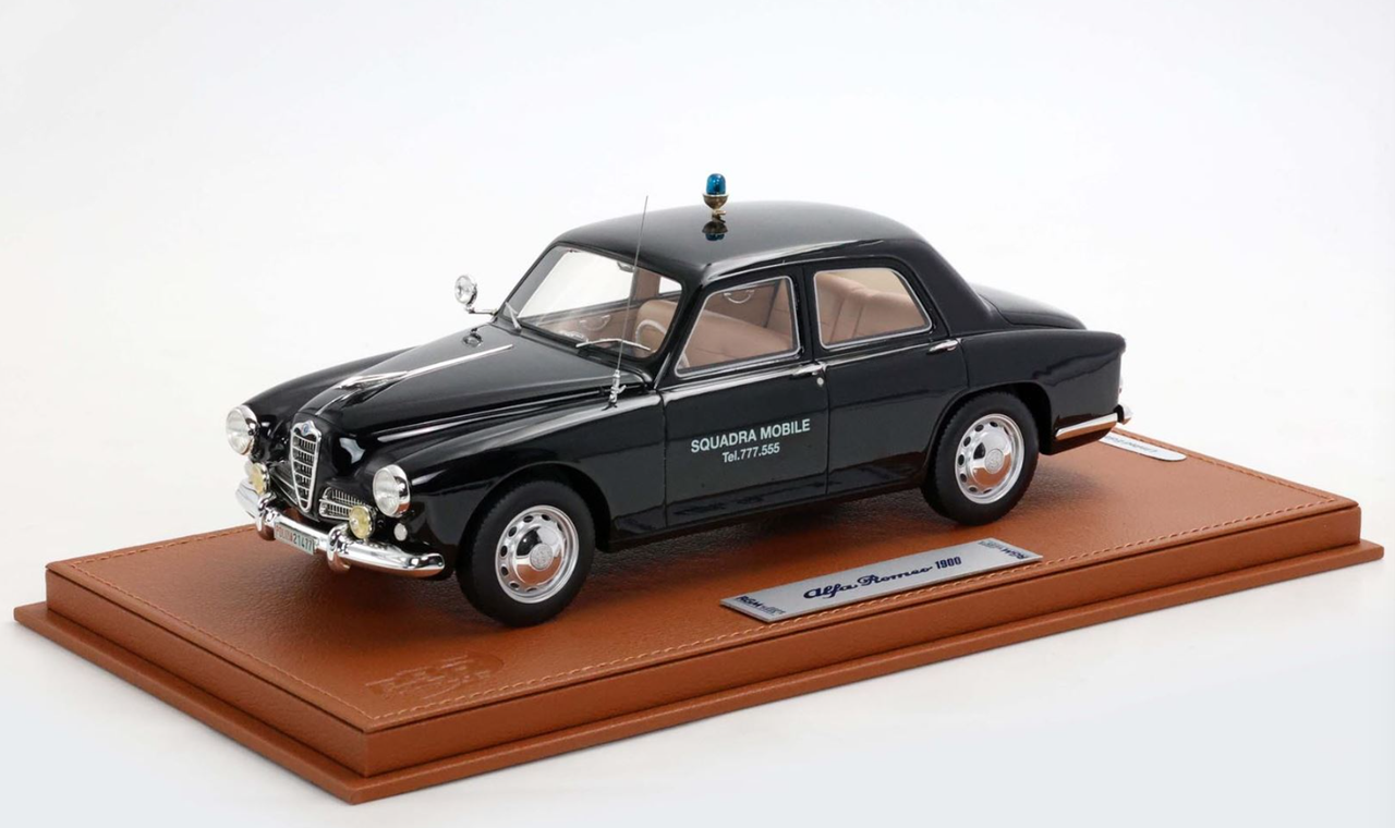 1/18 BBR Alfa Romeo 1900 By RGM Design Squadra Mobile Polizia Car Model Limited 10 Pieces