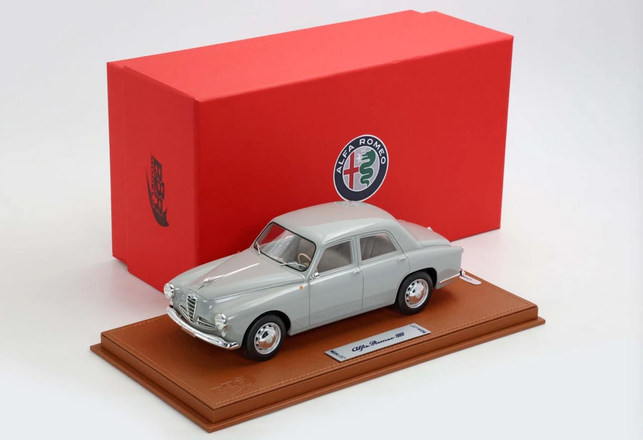 1/18 BBR Alfa Romeo 1900 By RGM Design (Grigio Alba Grey) Car Model Limited 10 Pieces