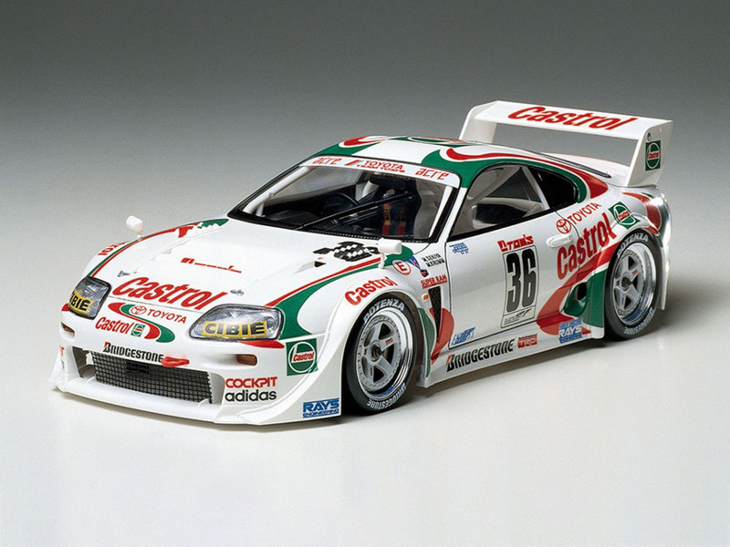Model Kit Castrol Toyota Tom's Supra GT 1/24 Scale Model by Tamiya