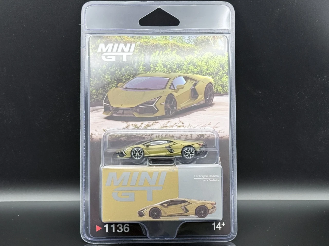 CHASE CAR 1/64 Mini GT Lamborghini Revuelto (Verde Gea Matte Green) Diecast Car Model