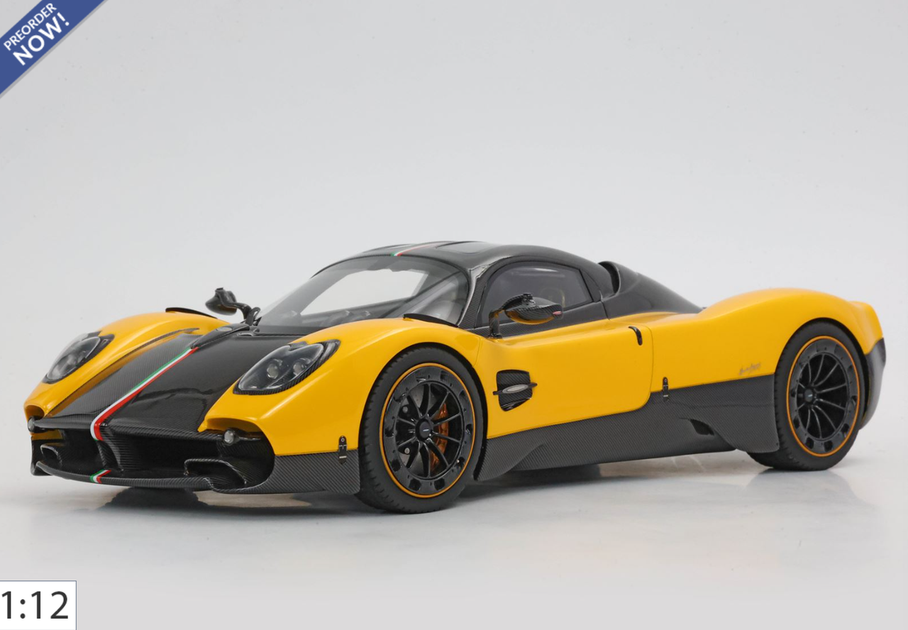 1/12 BBR Pagani Utopia (Yellow Geneva) Car Model