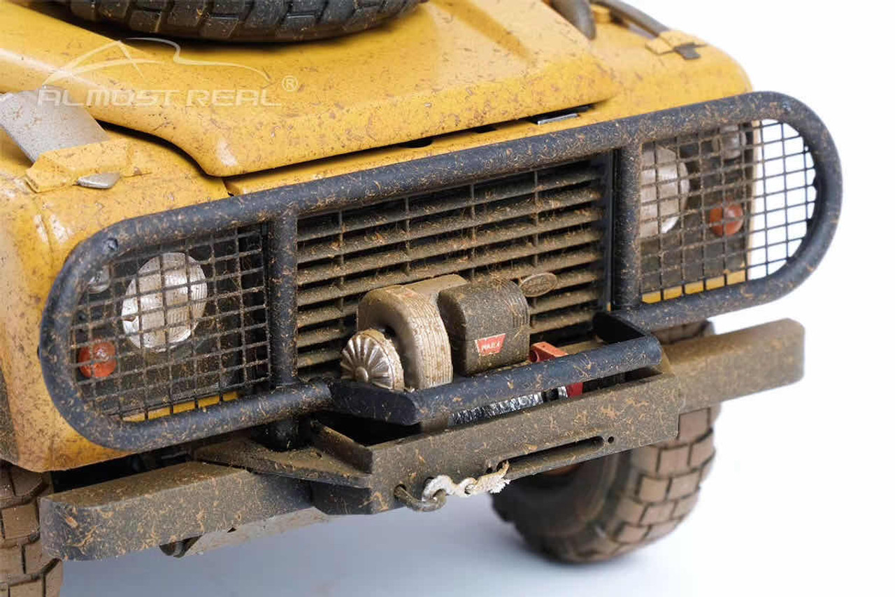 1/18 AR Almost Real 1985 Land Rover Defender 90 “Camel Trophy” Borneo Dirt Version Diecast Car Model