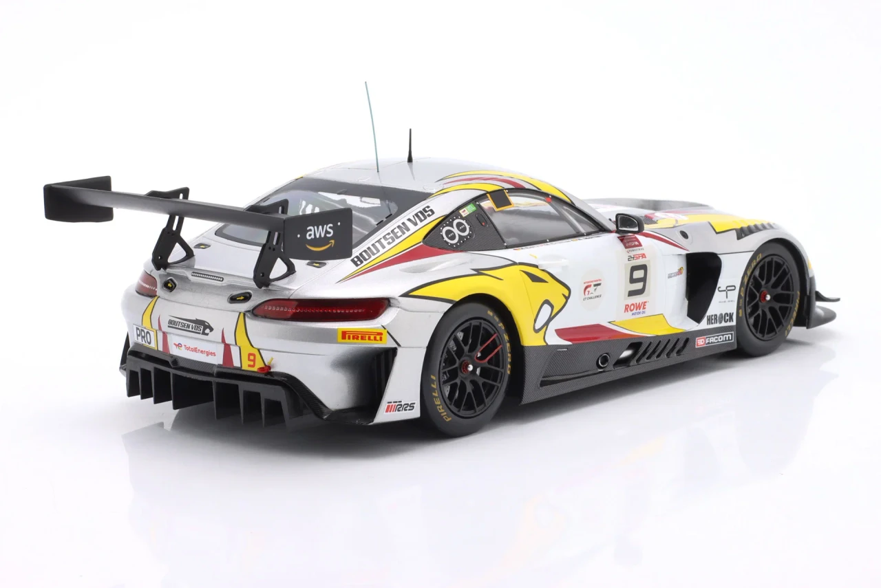 1/18 Ixo 2025 Mercedes-AMG GT3 Evo #9 24h Spa Boutsen VDS Racing Team Mikael Grenier, Maximilian Götz, Maxime Martin Diecast Car Model
