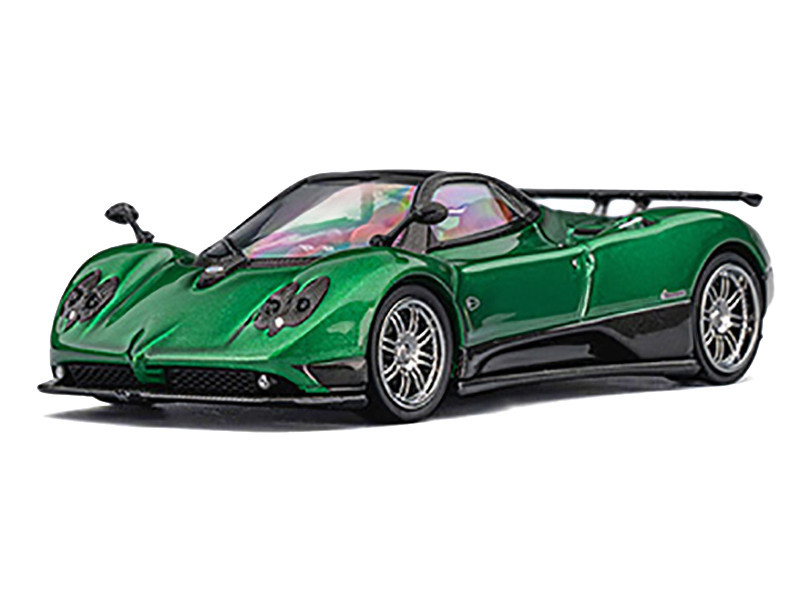 Pagani Zonda F Emerald Green Metallic with Moonroof 1/64 Diecast Model Car by CM Models