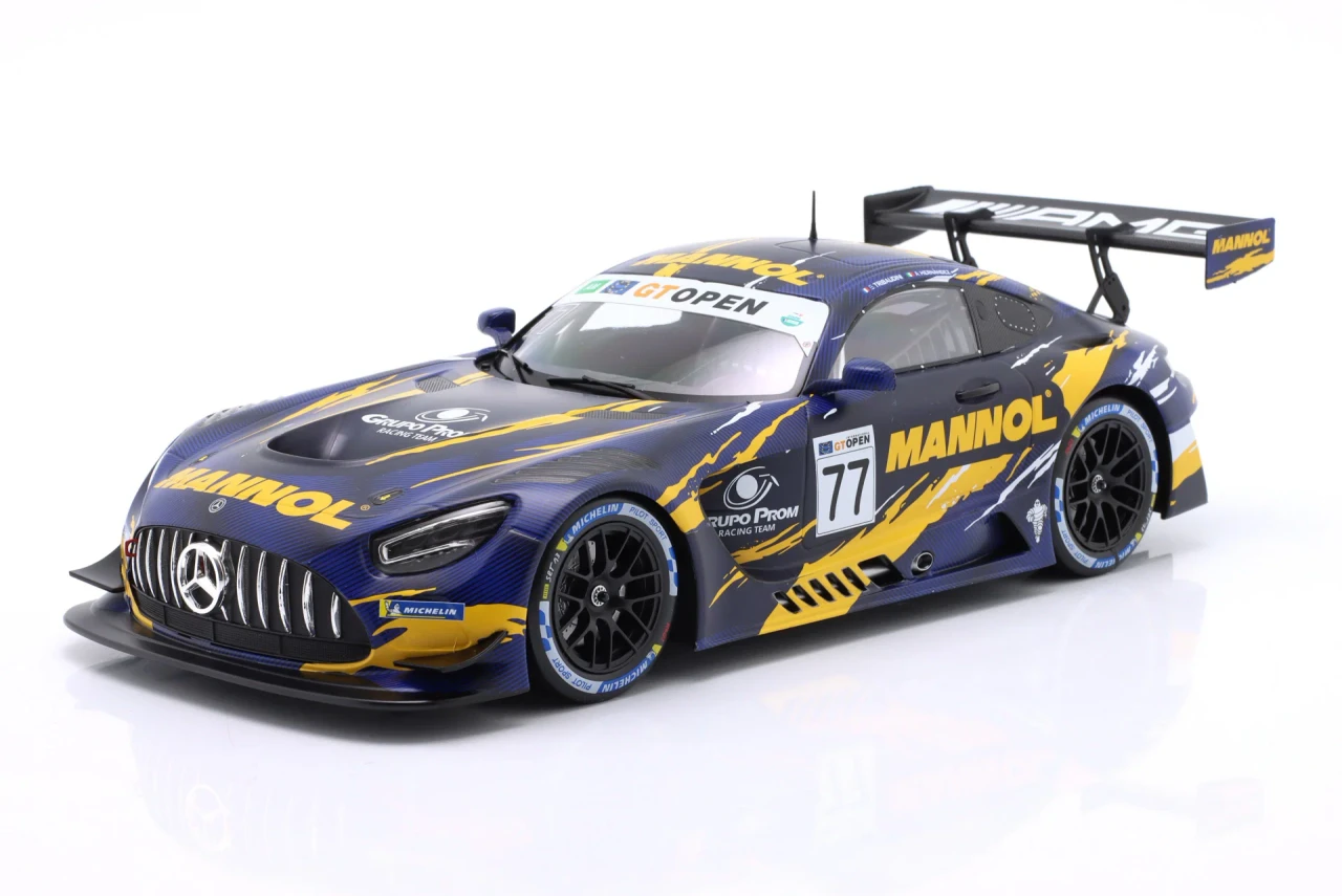 1/18 Ixo 2026 Mercedes-AMG GT3 Evo #77 International GT Open Grupo Prom Racing Team Alfredo Hernández Ortega, Stéphane Tribaudin Diecast Car Model