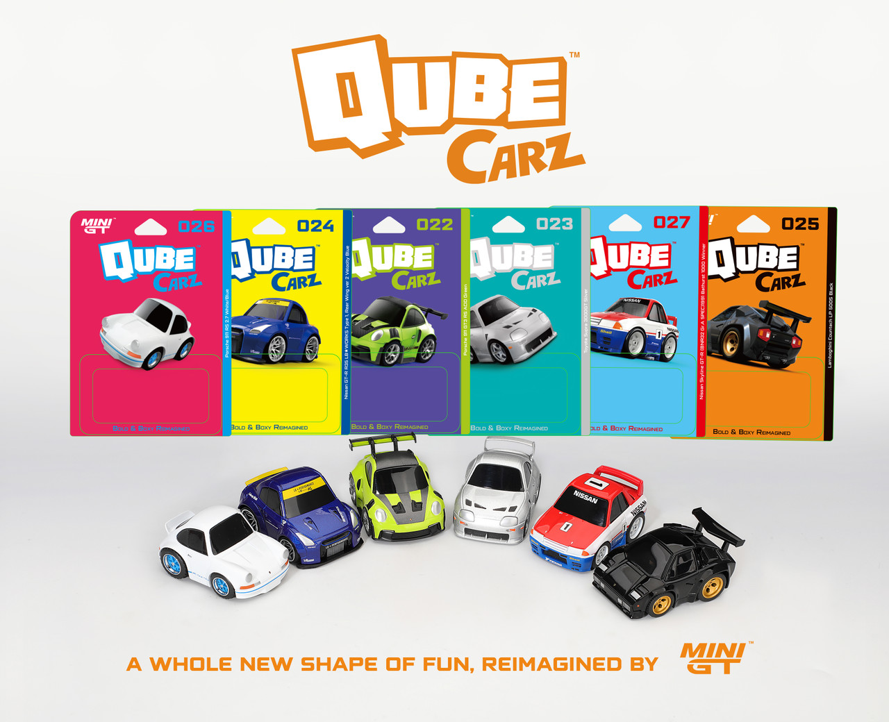 Mini GT QubeCarz 6-Car Set QZ-Combo005