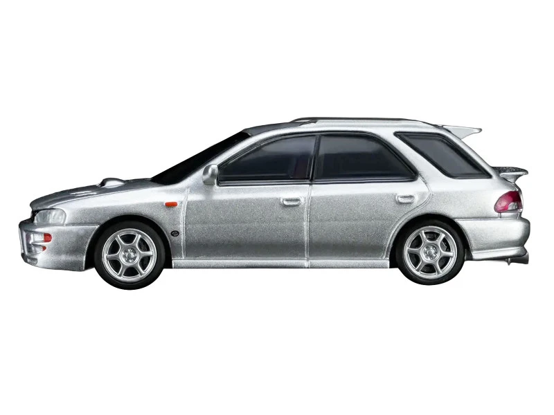 Subaru Impreza WRX STi Wagon Version VI RHD (Right Hand Drive) Arctic Silver Metallic 1/64 Diecast Model Car by MotorHelix