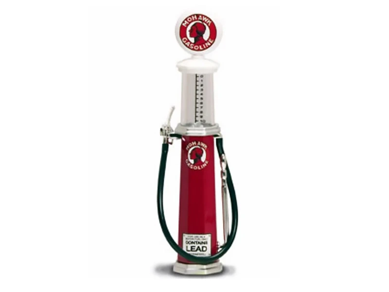 Mohawk Gasoline Vintage Gas Pump Cylinder 1/18 Diecast Replica by Road Signature