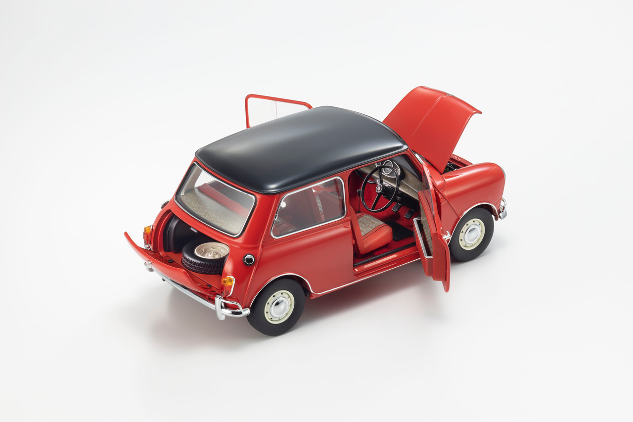 1/18 Kyosho Morris Mini Cooper 1275S (Red wth Black Roof) Diecast Car Model