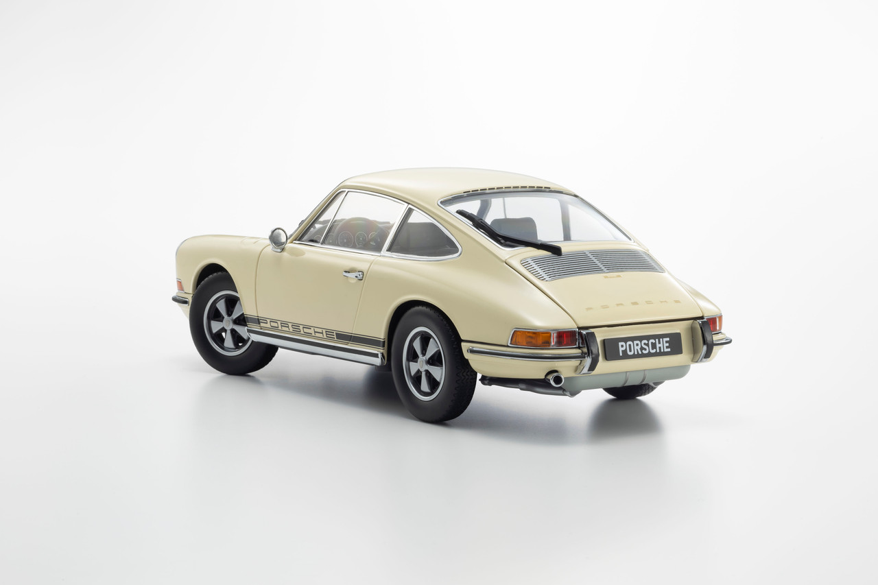 1/18 Kyosho 1969 Posrche 911 S 2.0 (Medium Ivory White) Diecast Car Model