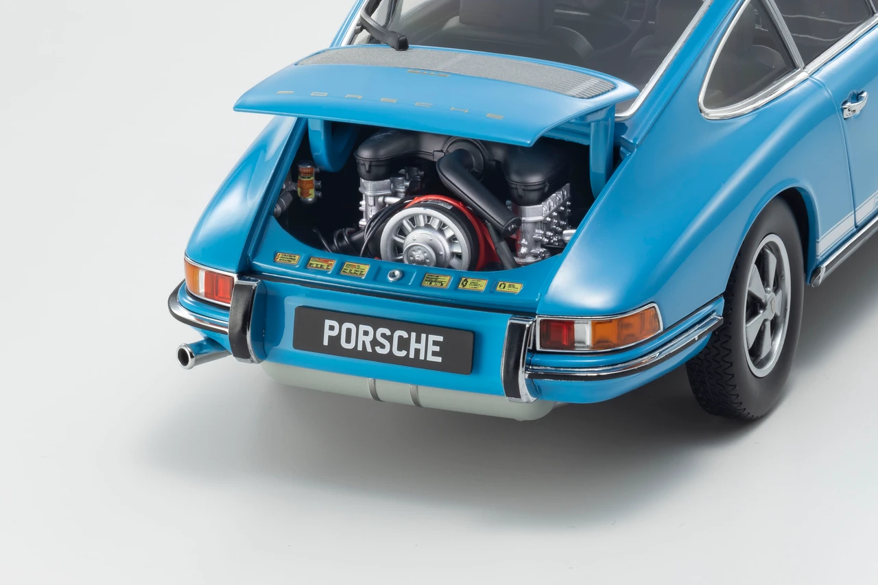1/18 Kyosho 1969 Posrche 911 S 2.0 (Crystal Blue) Diecast Car Model