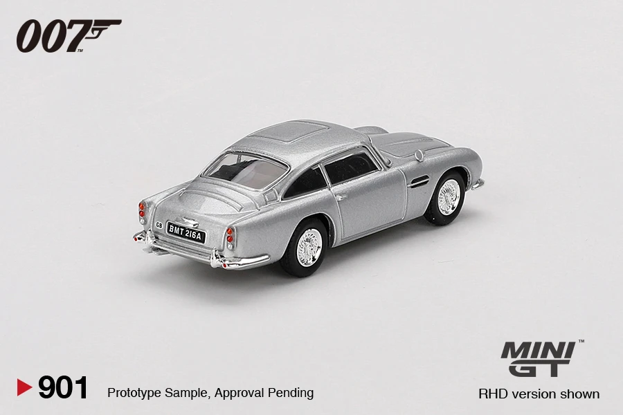 1/64 Mini GT Aston Martin DB5 Thunderball (Silver) Diecast Car Model Japanese Version