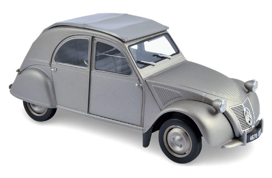 1/18 Norev 1950 Citroën 2CV A (Grey) Diecast Car Model
