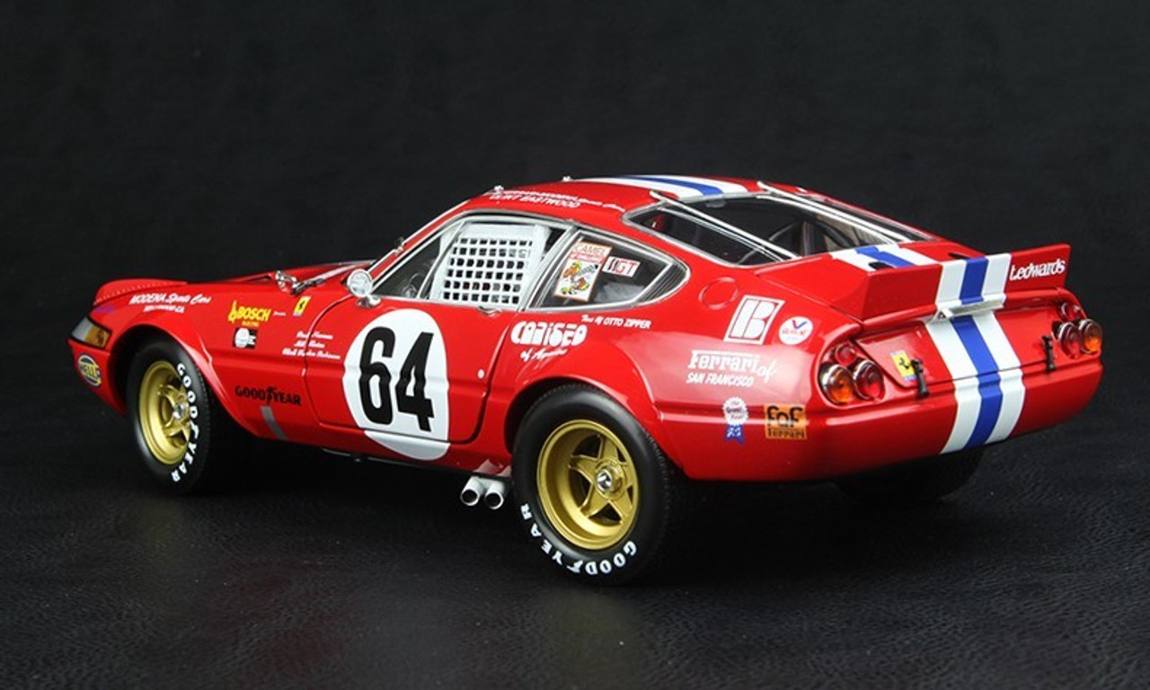 1/18 Kyosho 1977 Ferrari 365 GTB/4 Daytona #64 Paul Newman Diecast Car Model