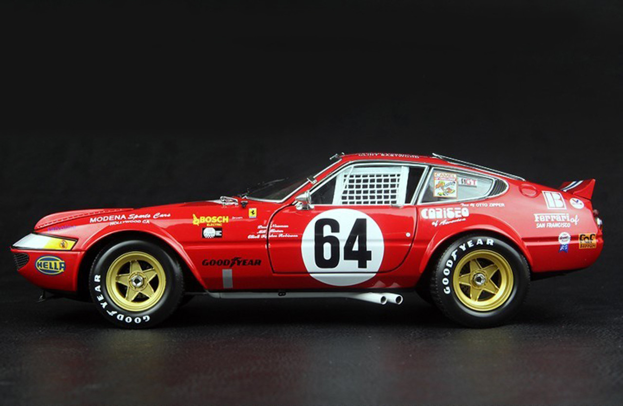 1/18 Kyosho 1977 Ferrari 365 GTB/4 Daytona #64 Paul Newman Diecast