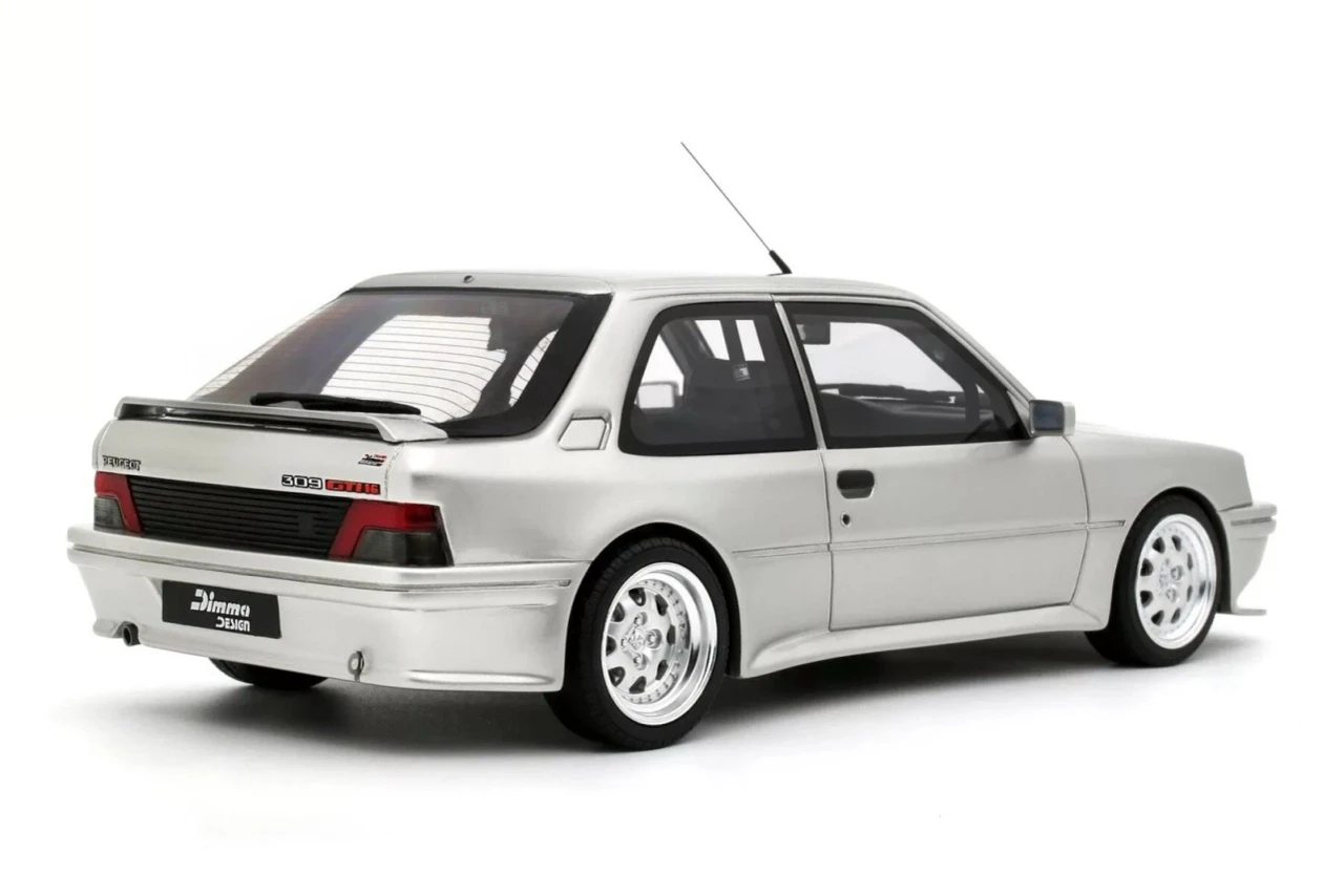1/18 OTTO 1995 Peugeot 309 GTI 16 Dimma Kompressor (Silver Grey) Car Model