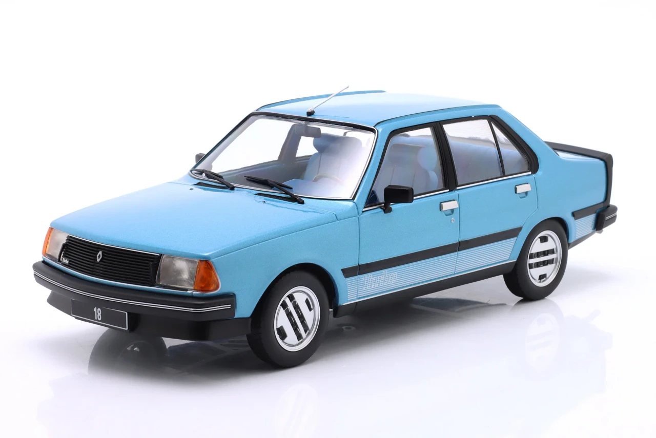 1/18 ModelCarGroup 1978 Renault 18 Turbo (Light Blue Metallic) Diecast Car Model