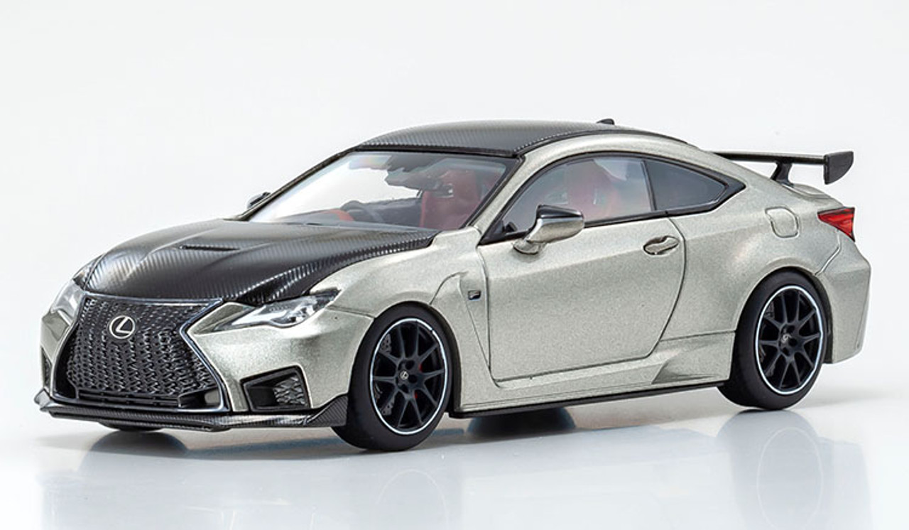 1/43 Kyosho Lexus RC F RCF Performance Package (Sonic Titanium) Diecast Car Model